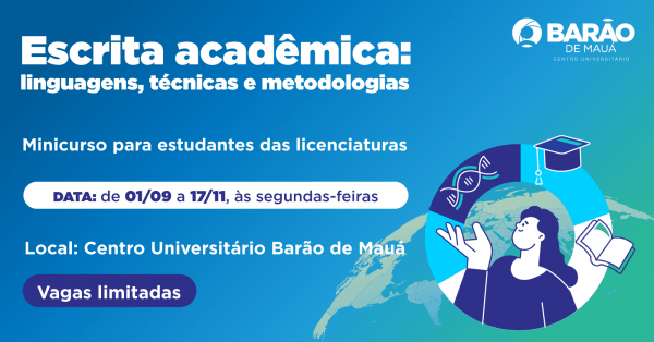 Imagem do evento Escrita acadêmica: linguagens, técnicas e metodologias