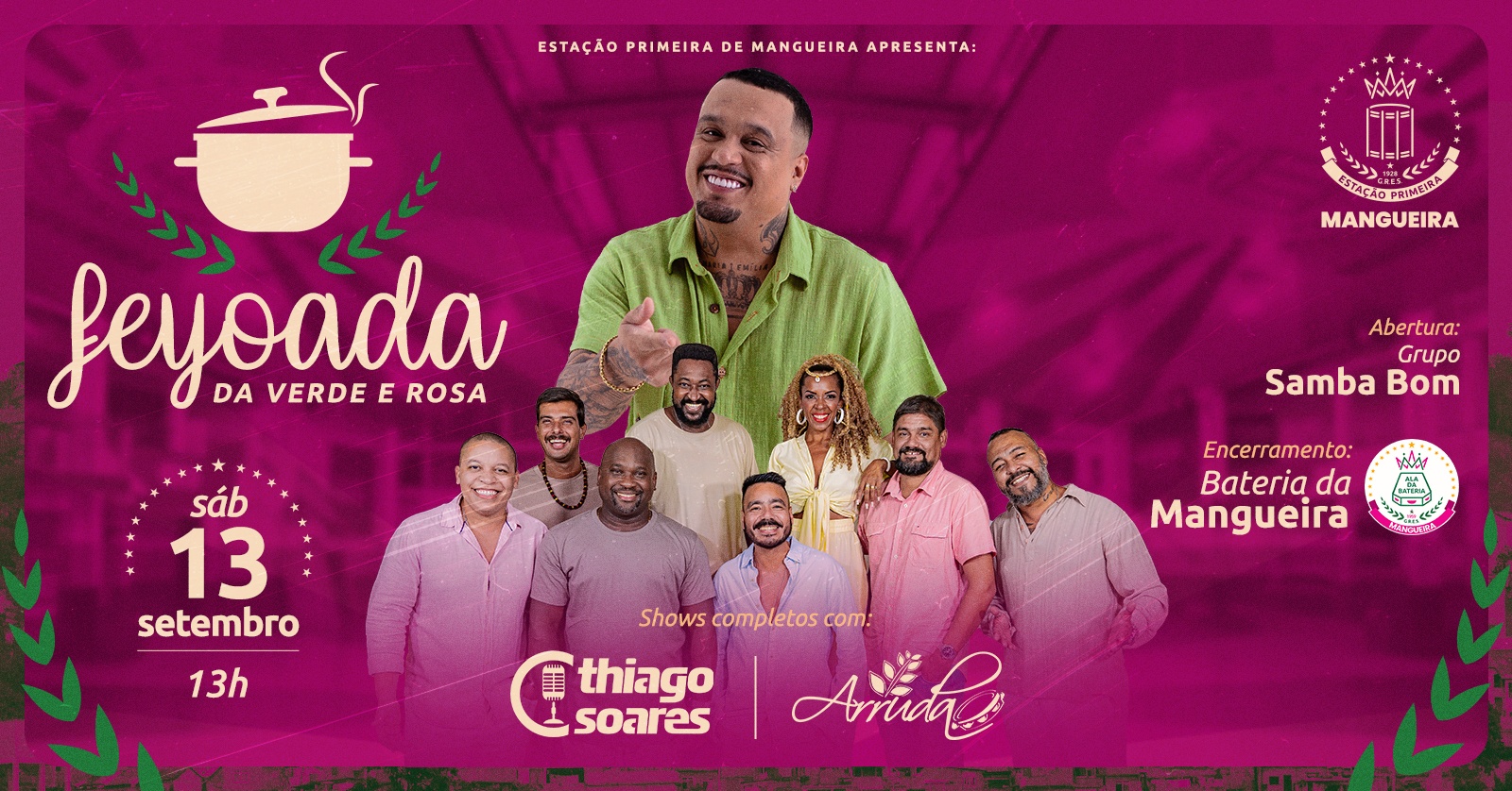 Feijoada da Mangueira com Thiago Soares em Rio de Janeiro