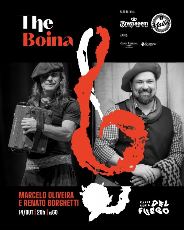 Imagem do evento The Boina - Show do Marcelo Oliveira e Renato Borghetti