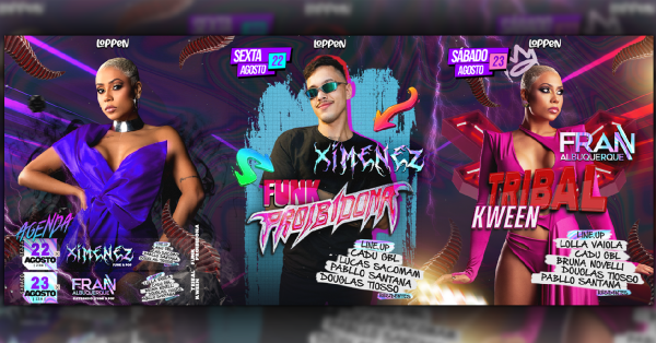 Imagem do evento TRIBAL KWEEN sábado com FRAN ALBUQUERQUE |PROIBIDONA sexta com XIMENEZ