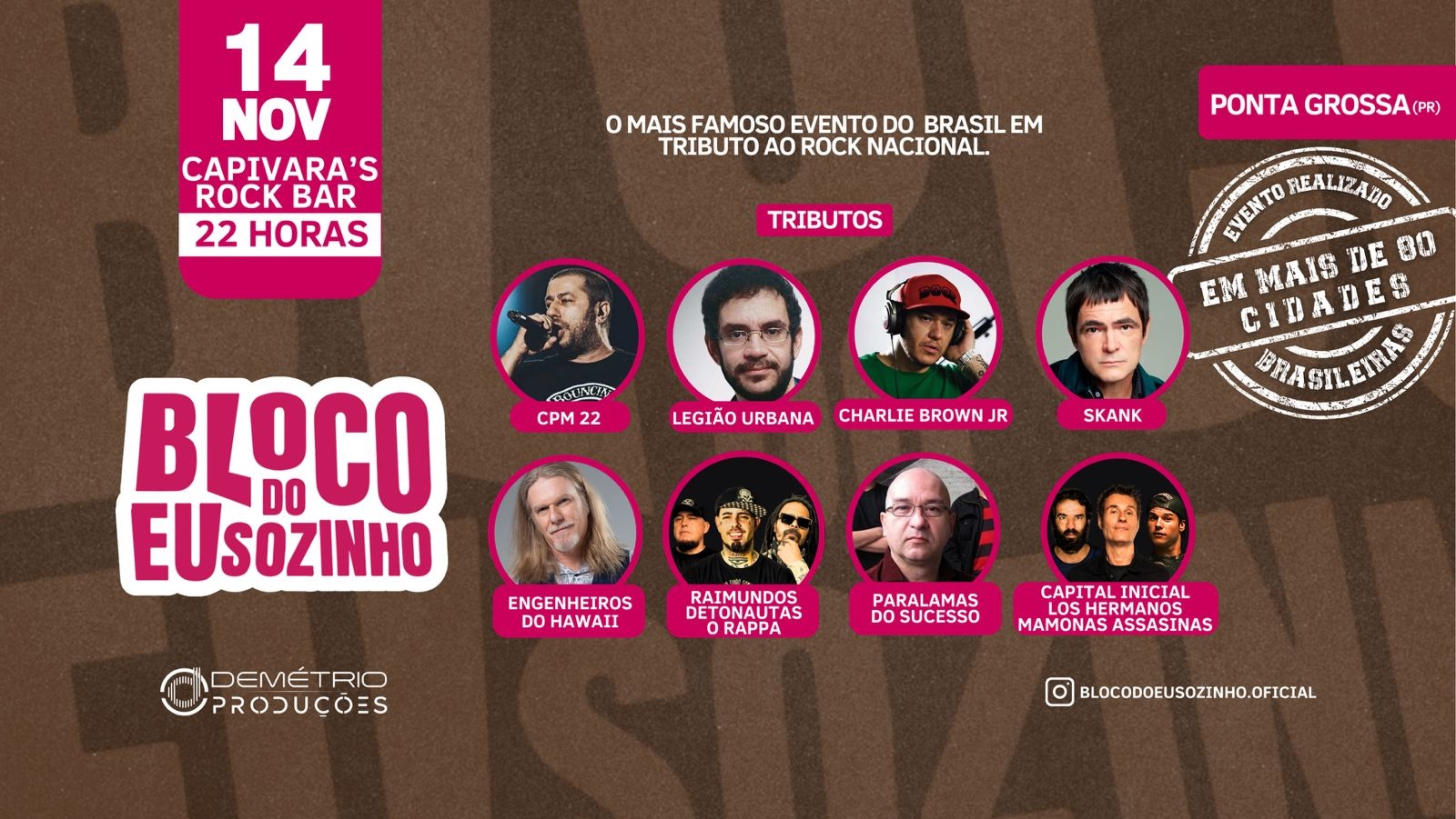 Bloco do Eu Sozinho em Ponta Grossa/PR