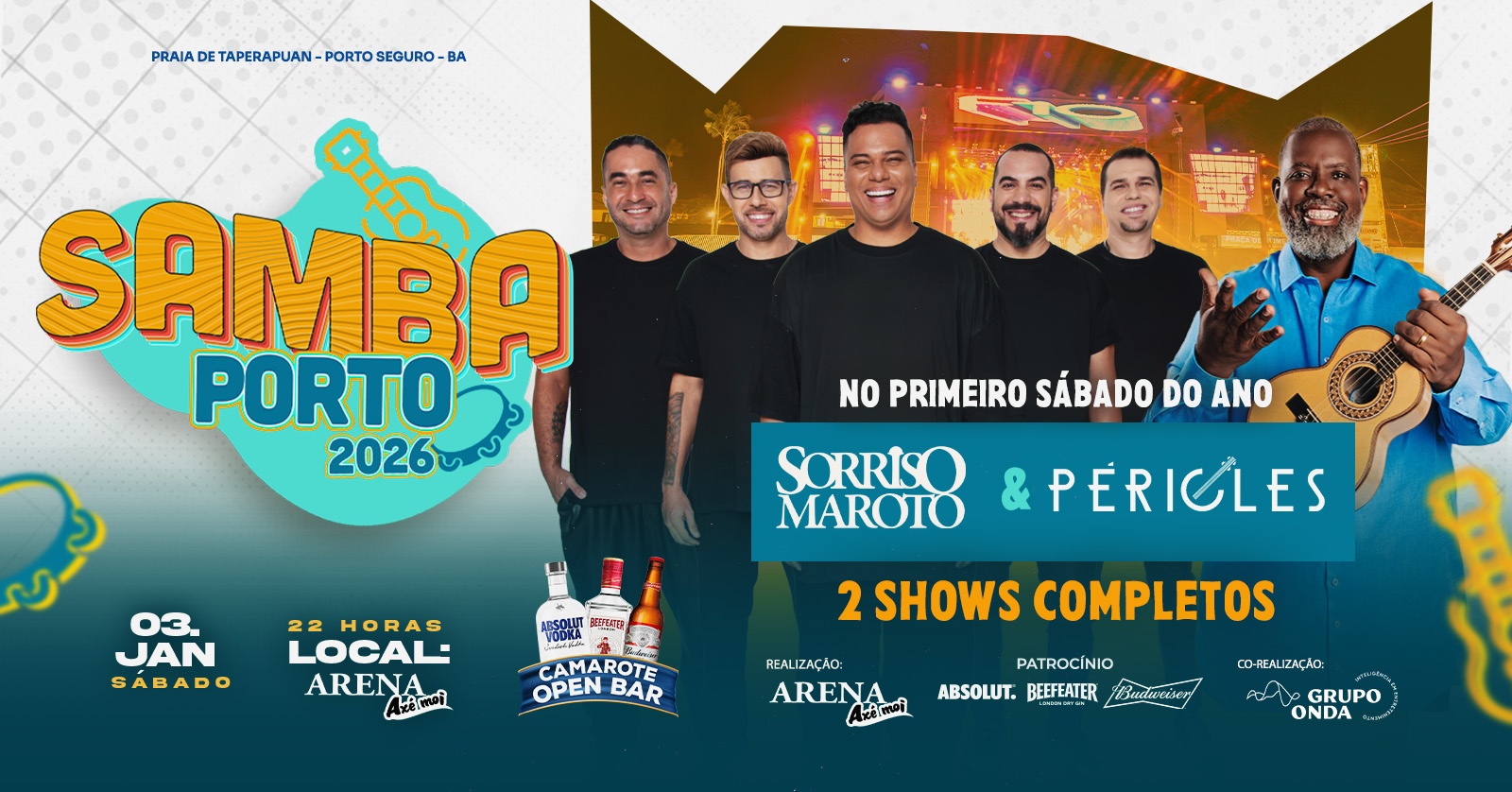 Samba Porto Axé Moi 2026 em Porto Seguro - Sympla
