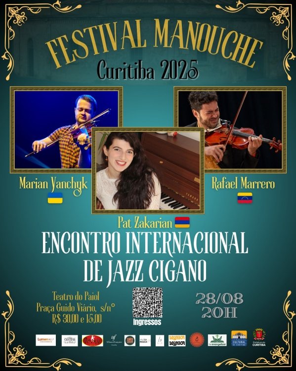 Imagem do evento Festival Manouche Curitiba 2025 - ENCONTRO INTERNACIONAL DE JAZZ CIGANO EM CURITIBA