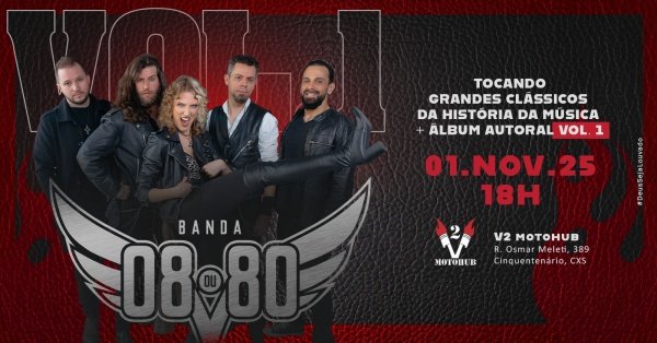Imagem do evento VOL.1 com Banda 08ou80