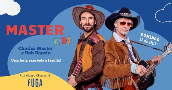 Imagem do evento 12.10 | Charles Master KIDS e Bob Bopsin