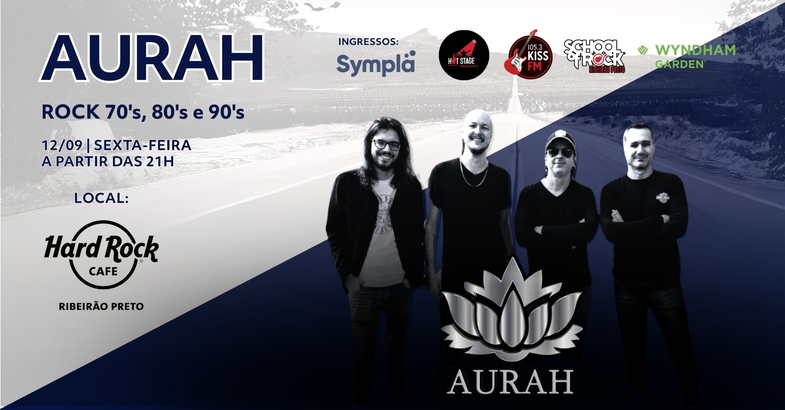 Aurah – Clássicos Eternos do Rock no Hard Rock Cafe