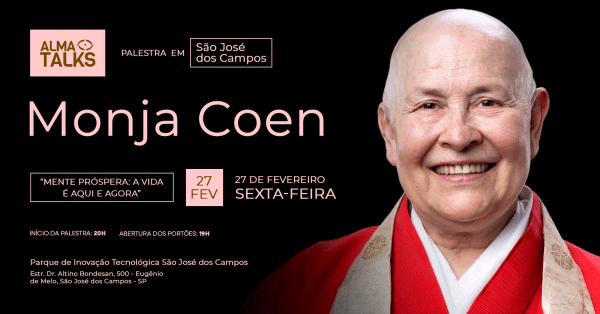 Imagem do evento Monja Coen em São José dos Campos - Palestra "Mente Próspera: A Vida é Aqui e Agora"