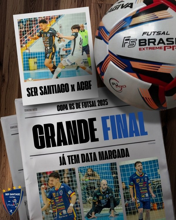 Imagem do evento SER SANTIAGO x ACBF - FINAL COPA RS DE FUTSAL 2025