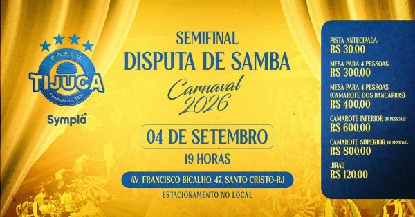 Imagem do evento GRES Unidos da Tijuca - Semifinal de Samba-Enredo