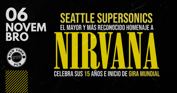 Seattle Supersonics Tributo Nirvana - New York Pub em Poços de