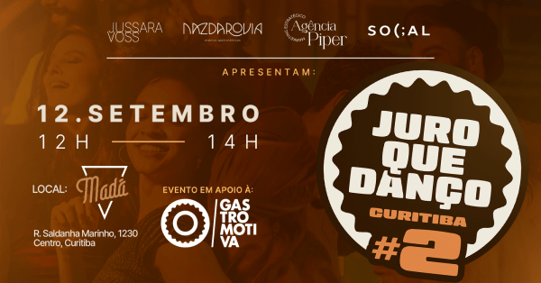 Imagem do evento 2a ed Juro que Danço | Curitiba - 12 de Setembro