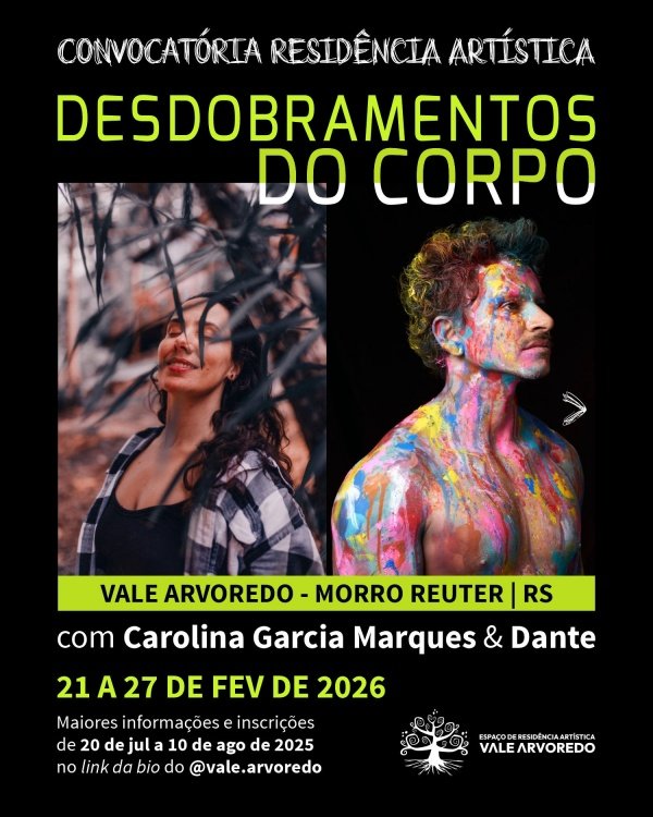 Imagem do evento Residência Artística Desdobramentos do Corpo