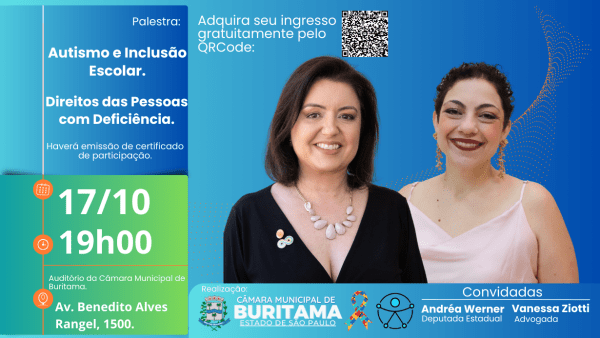Imagem do evento Autismo e Inclusão Escolar e Direitos das Pessoas com Deficiência.