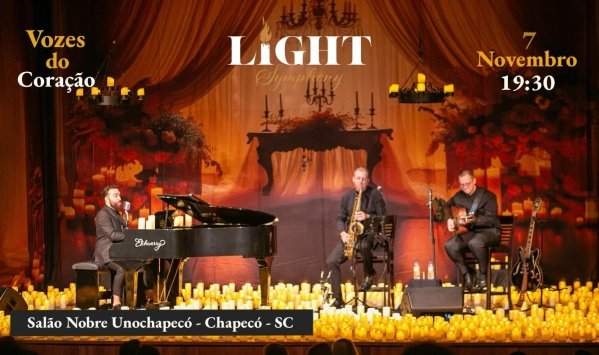 Imagem do evento Light Symphony - Vozes do Coração - Clássicos Românticos (7/11 às 19:30 - Abre portas 19:00)