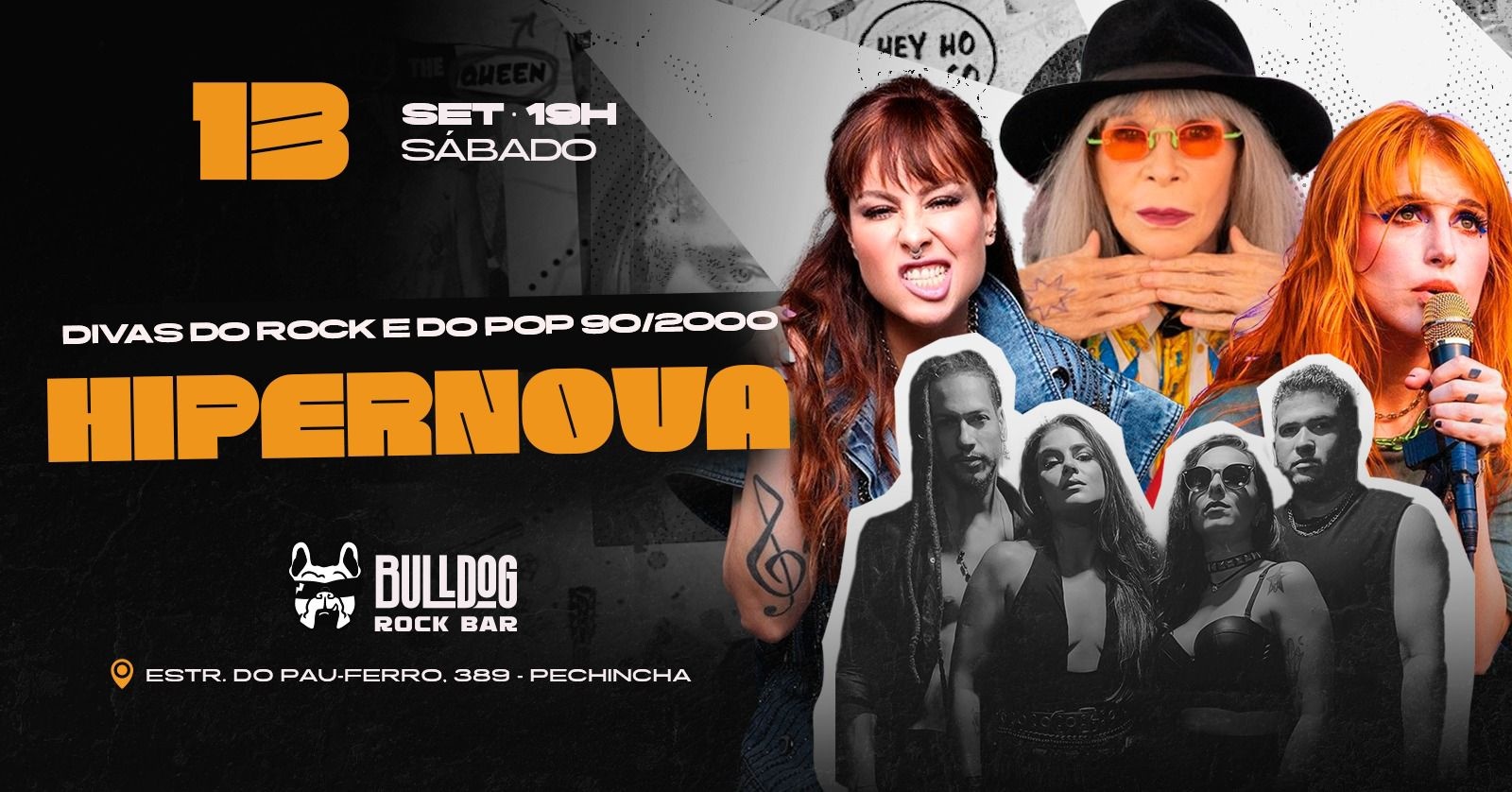 13 de Setembro - SHE ROCK SHOW com a banda HIPERNOVA