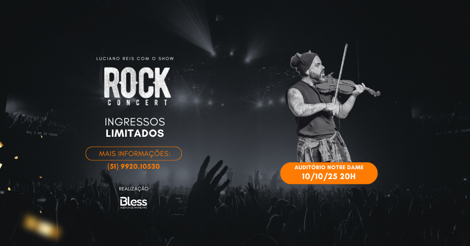 Luciano Reis com o show Rock Concert - Passo Fundo