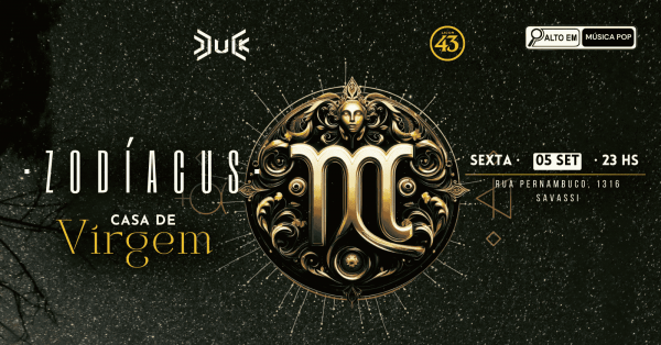 Imagem do evento ZODIACUS - CASA DE VIRGEM