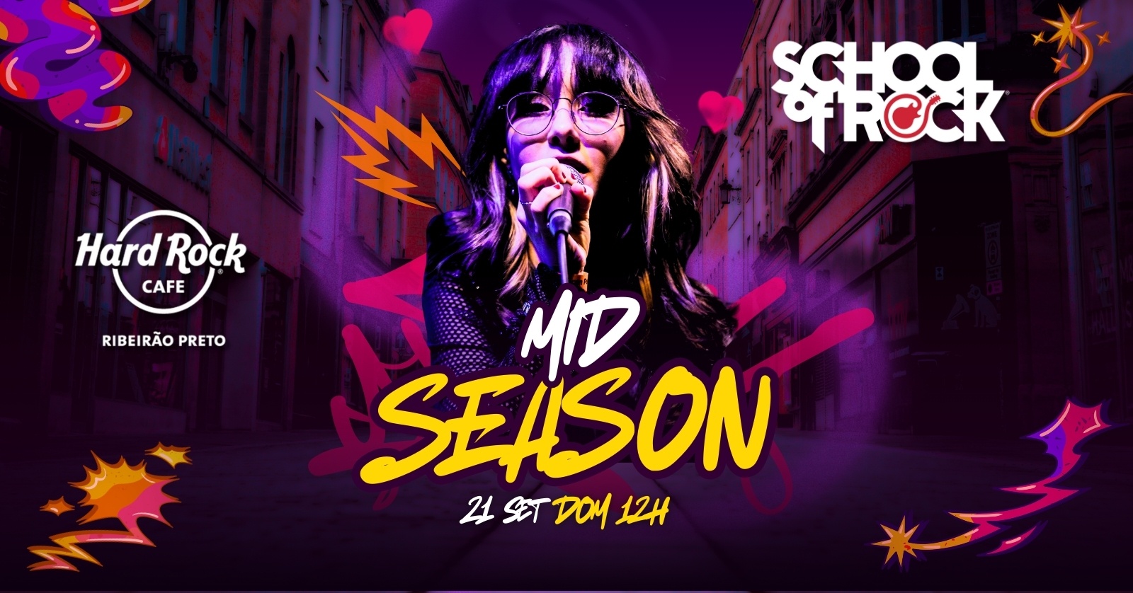 School of Rock Mid Season no Palco do Hard Rock Cafe