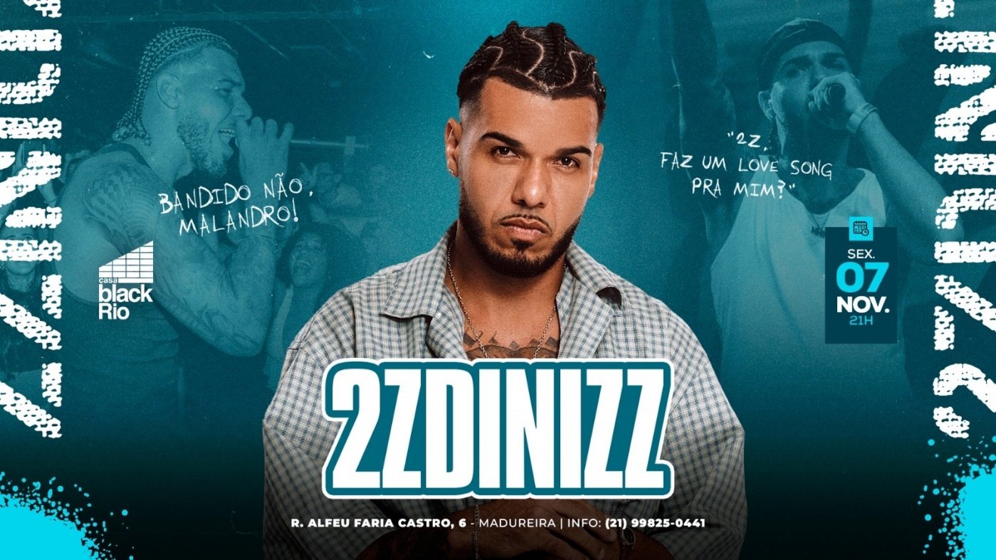 SEXTA RAP - 2ZDINIZZ + DJS Hip Hop, Afrobeats em Rio de Janeiro