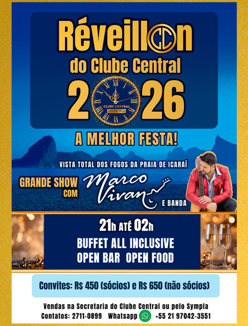 Imagem do evento RÉVEILLON 2026 - CLUBE CENTRAL