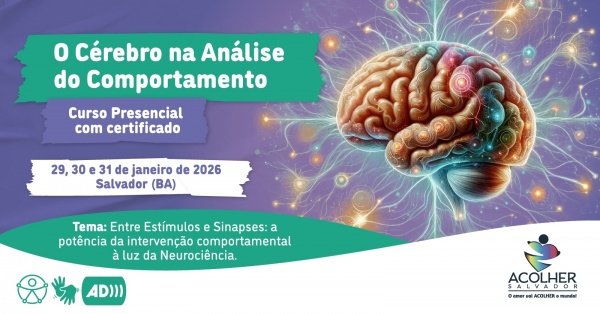 Imagem do evento O Cérebro na Análise do Comportamento! Formação sobre o comportamento do cérebro neurodivergente!