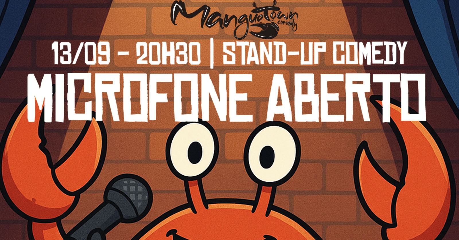 MICROFONE ABERTO – Show de STAND-UP COMEDY com Novos Comediantes