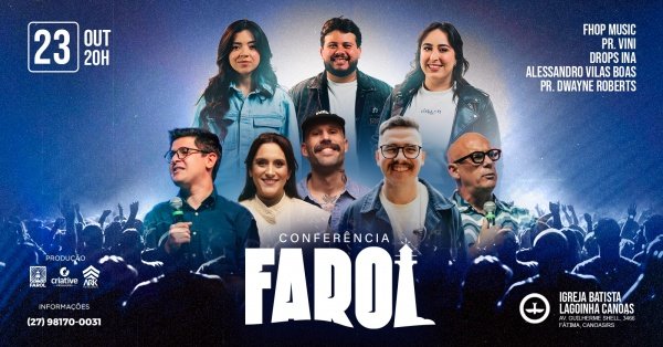Imagem do evento FHOP MUSIC, (REBECA E PAULO) DROPS INA E ALESSANDRO VILAS BOAS EM CANOAS - CONFERÊNCIA FAROL