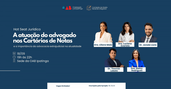 Imagem do evento Hot Seat Jurídico - Advocacia Extrajudicial em Foco