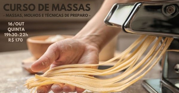 Imagem do evento Curso de Massas - 16/outubro