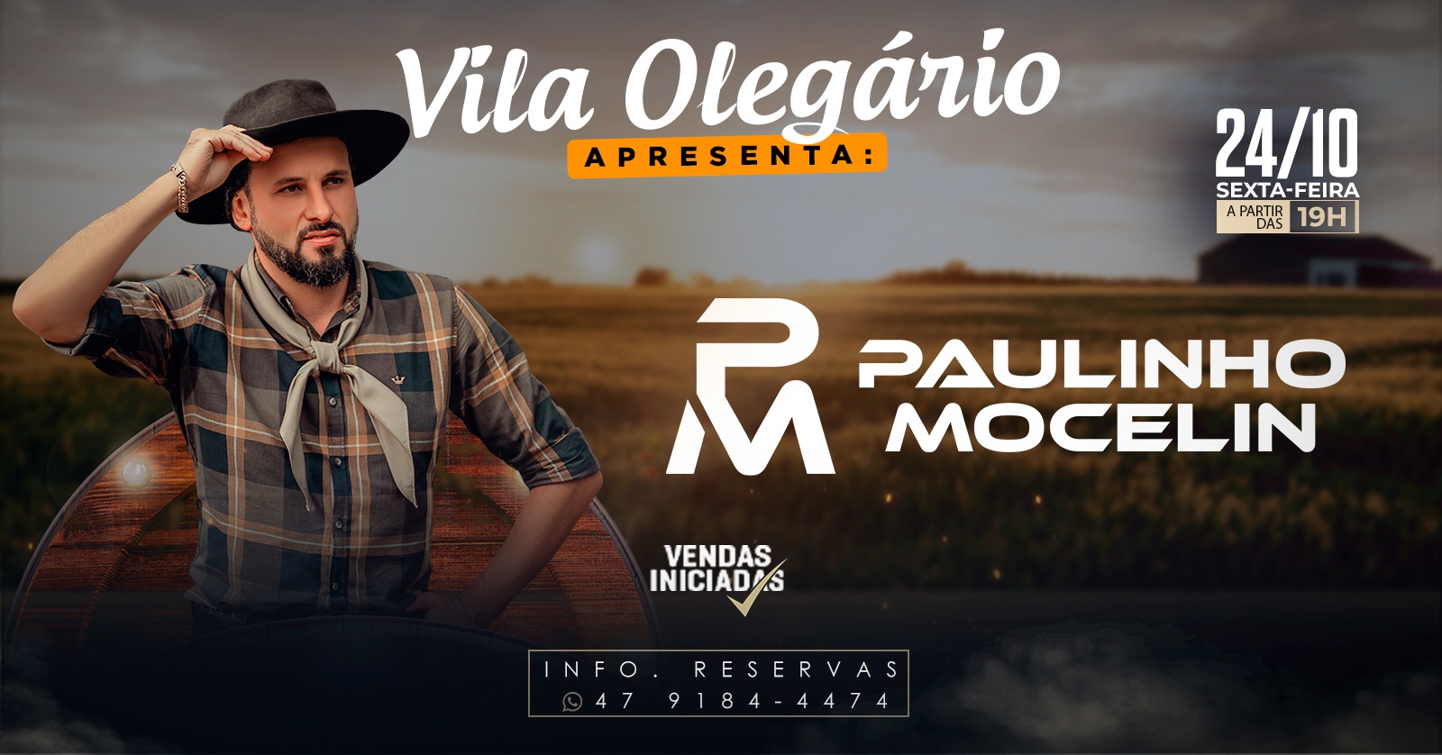 Paulinho Mocelin - Vila Olegário em Rio do Sul