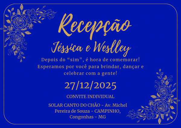 Imagem do evento Recepção Jéssica e Weslley