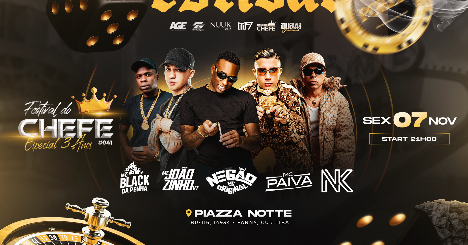 Festival do Chefe no Piazza Notte em Curitiba