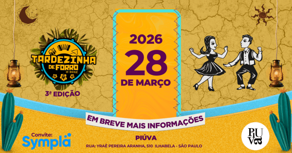 Imagem do evento Tardezinha de Forró  3ª Edição