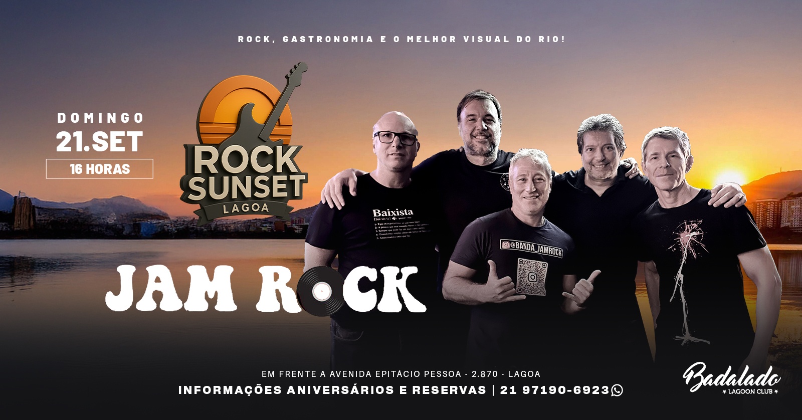 ROCK SUNSET LAGOA |BANDA JAMROCK | BADALADO LAGOA