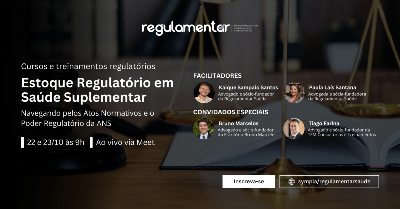 Estoque Regulatório em Saúde Suplementar - online - Sympla