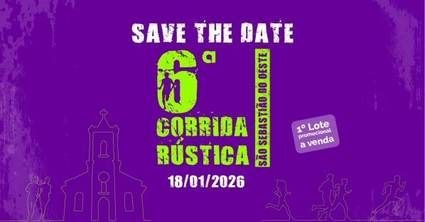 Imagem do evento 6ª Corrida Rústica de São Sebastião do Oeste