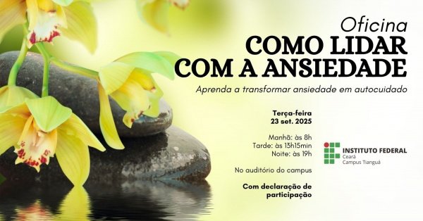 Imagem do evento Oficina Como Lidar com a Ansiedade