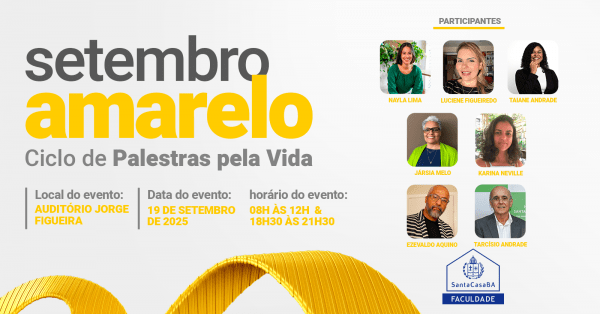 Setembro Amarelo: Ciclo de Palestras pela Vida em Salvador - Sympla