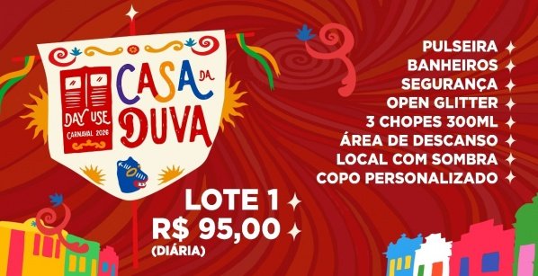 Imagem do evento DAY USE CASA DUVA - CARNAVAL 2026