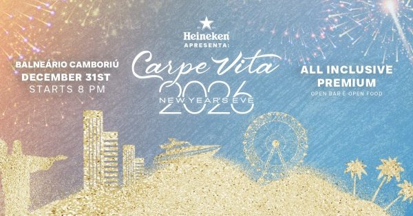 Imagem do evento Carpe Vita New Year Eve's 2026 Balneário Camboriú/SC