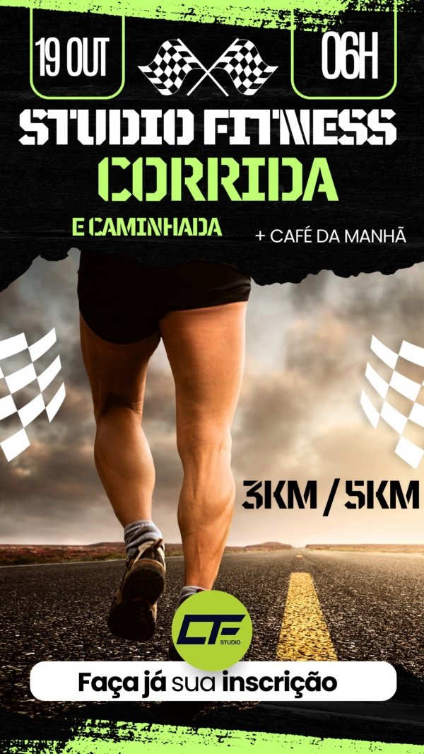 STUDIO FITNESS CORRIDA E CAMINHADA em Ribeira do Pombal - Sympla
