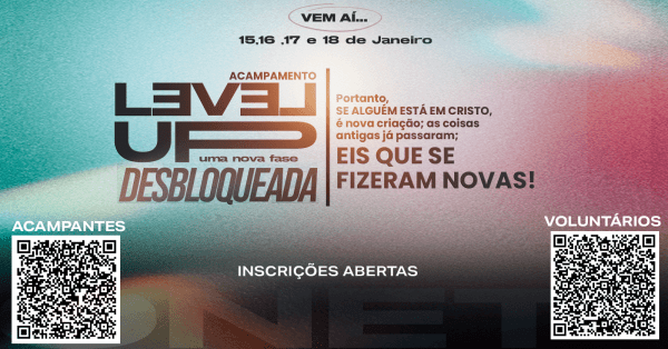 Imagem do evento Acampamento de Adolescentes 2026 - Level Up