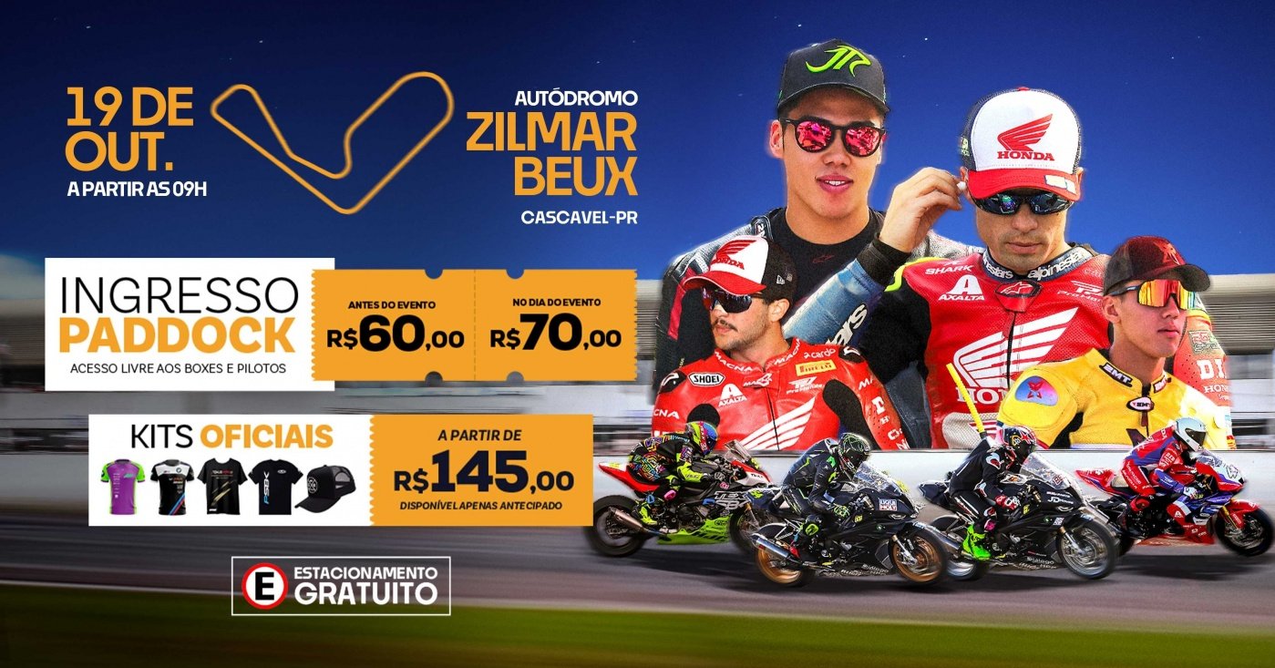 7ª Etapa - SuperBike Brasil 2025 - Cascavel, PR em Cascavel - Sympla