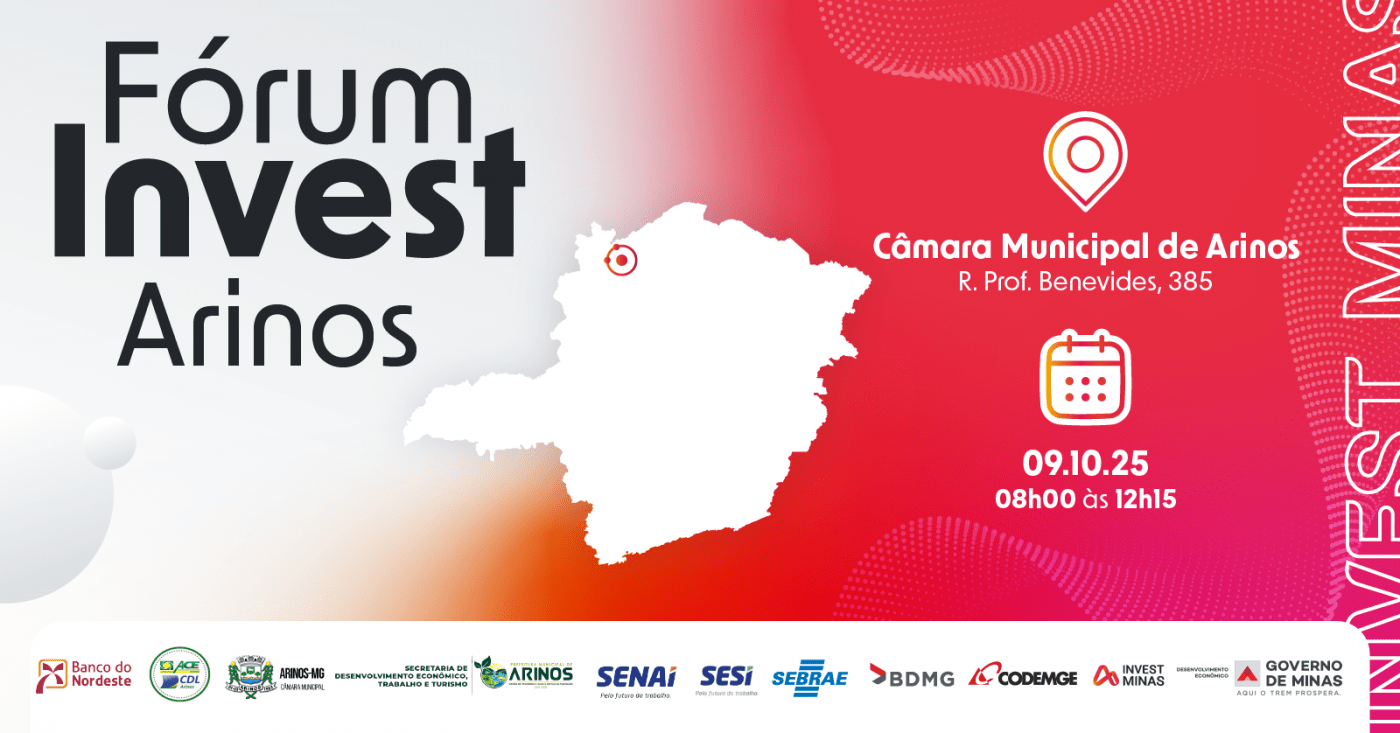 Fórum Invest - Arinos em Arinos - Sympla