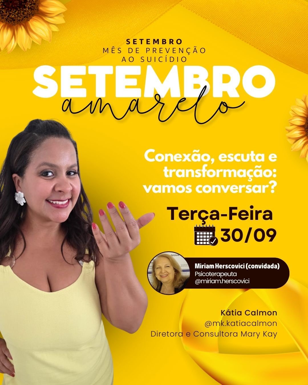 Setembro Amarelo: Falar é a melhor solução! - online - Sympla
