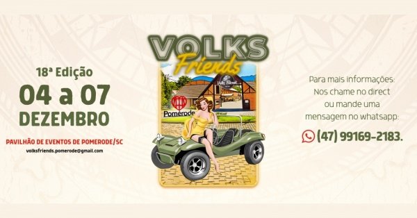 Imagem do evento Volksfriends 18° Edição