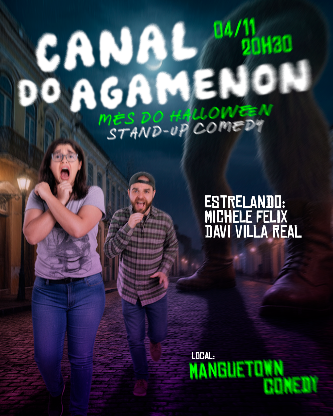 SHOW DO AGAMENON! com Michele Felix e Davi Villa Real (improviso com stand-up)