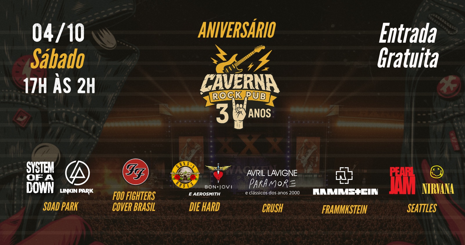 04/10 - Aniversário do Caverna 3 anos