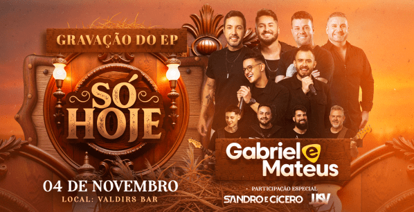 Imagem do evento Ep "Só Hoje" -  Gabriel e Mateus ( Valdir's Bar )