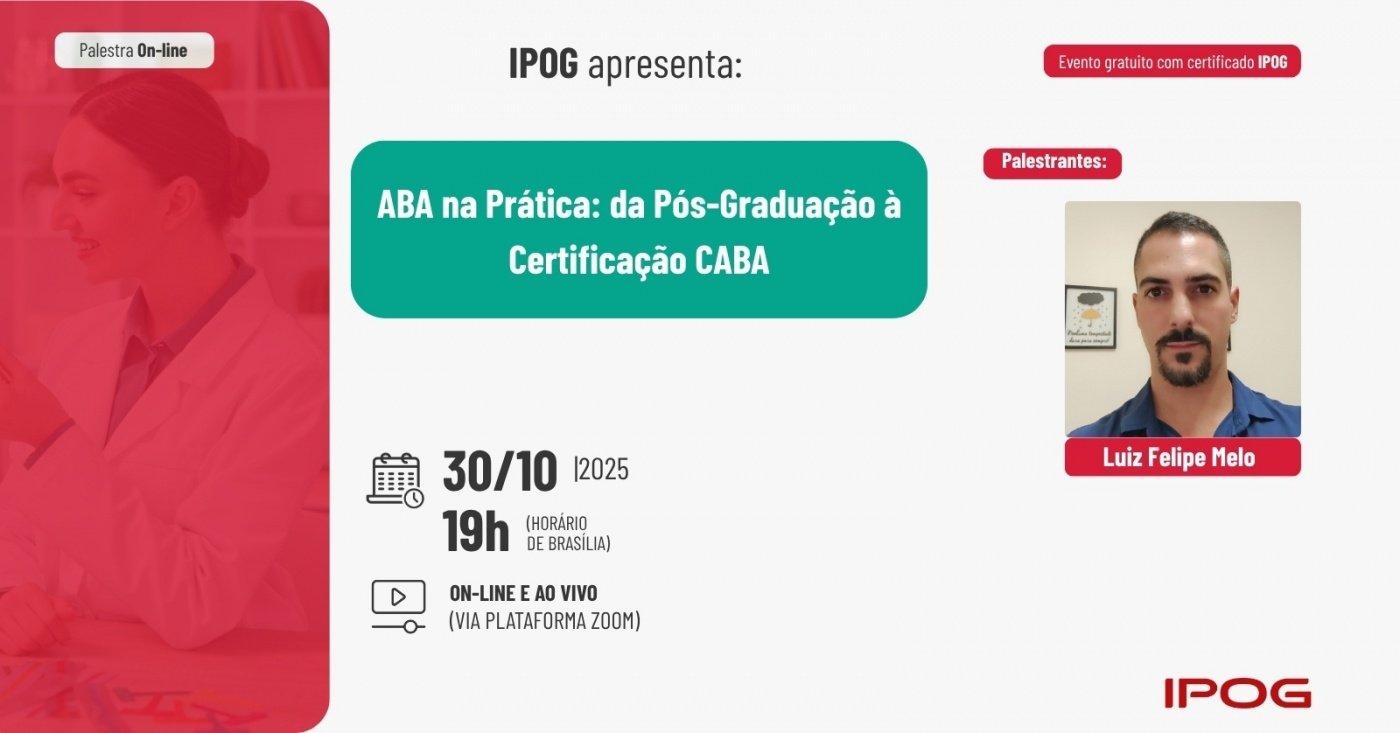 ABA na Prática: da Pós-Graduação à Certificação CABA - online - Sympla